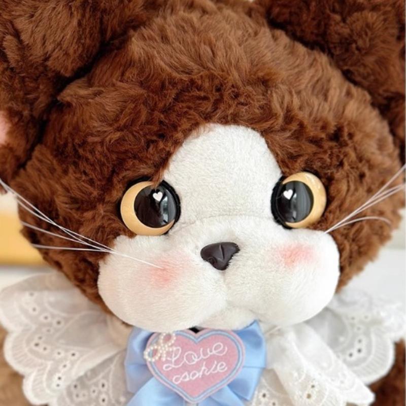 2026 German Cat Backpack Simulation Storage Bag for Girls' Birthday Gift Cute and Exquisite Shoulder Strap Adjustable Handmade