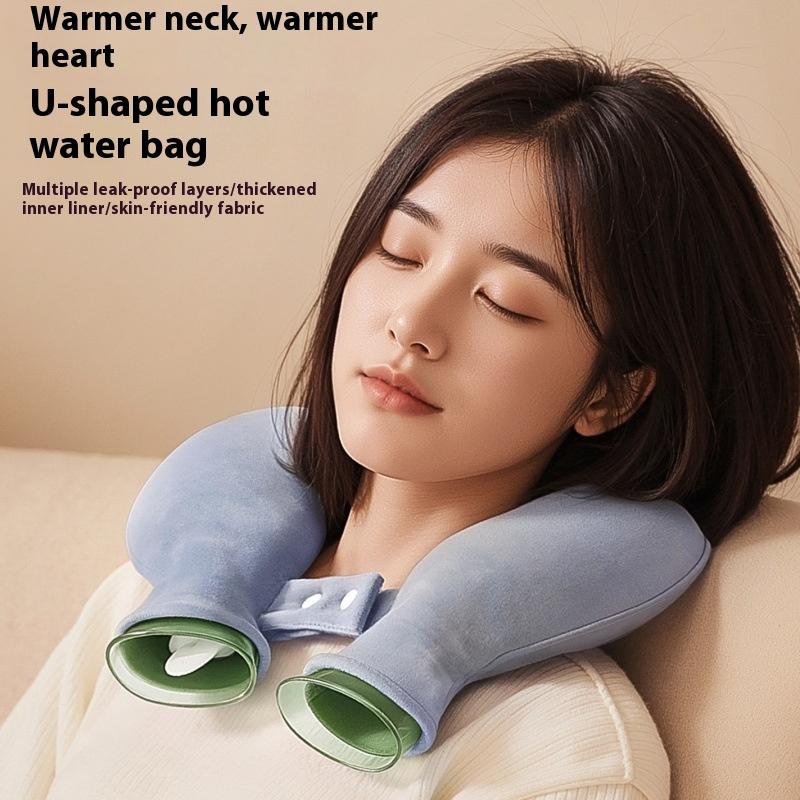 Water-filled U-type Neck Warmer Neck-hanging Explosion-proof Hand Warmer Neck Hot Compress Hot Water Bottle Bag