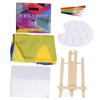 Kids Acrylic Painting Supplies Set Brushes Palette Waterproof Smock Children " S Art Set