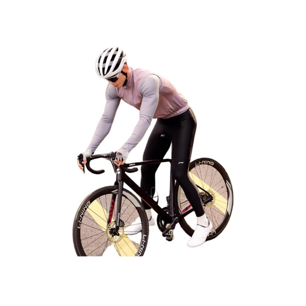 Li-Ning Breathable Quick-Dry Comfortable Windproof Slim Fit Road Mountain Cycling Pants Men Bottoms Black LCTK101