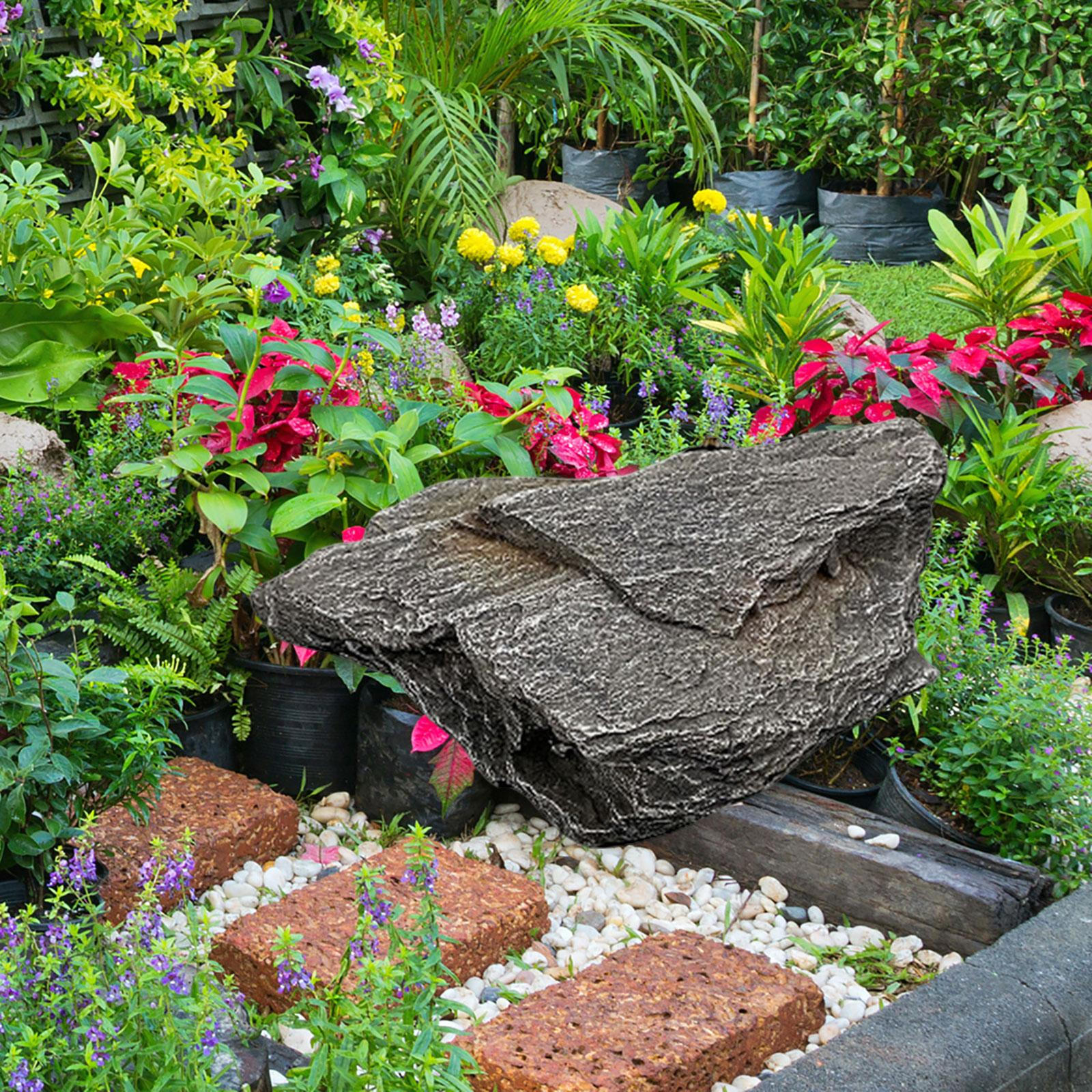 

Аквариумный камень с видом на горы, декор для ландшафта аквариума, многофункциональный искусственный 37x26x12cm
