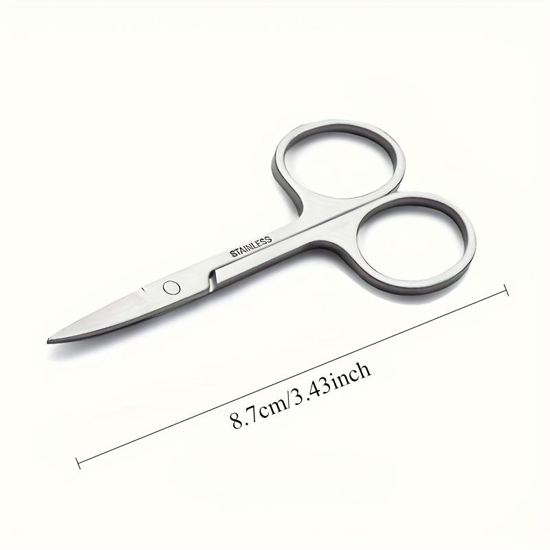 Professional Stainless Steel Eyebrow Scissors Sharp Blades for Precise Facial Hair, Eyebrows Beard, Nose Nail & Foot Grooming