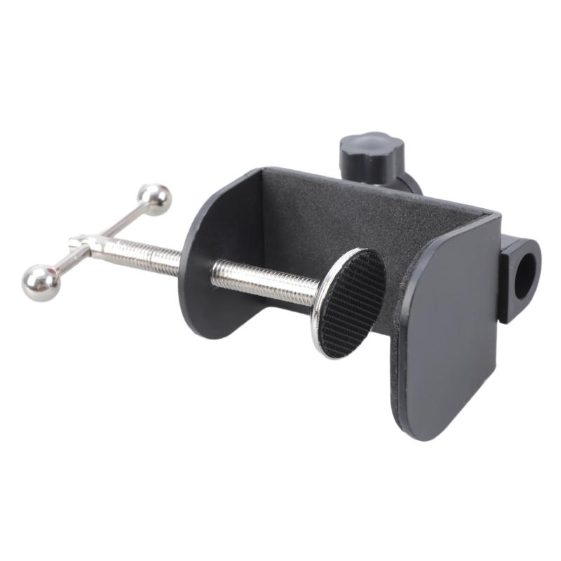 Morsetto Metallico Regolabile a Braccio Lungo Fissaggio da Scrivania per Lampade Tablet Strumento di Montaggio Sicuro su Tavolo Con Pad Uso Ufficio Camera da Letto