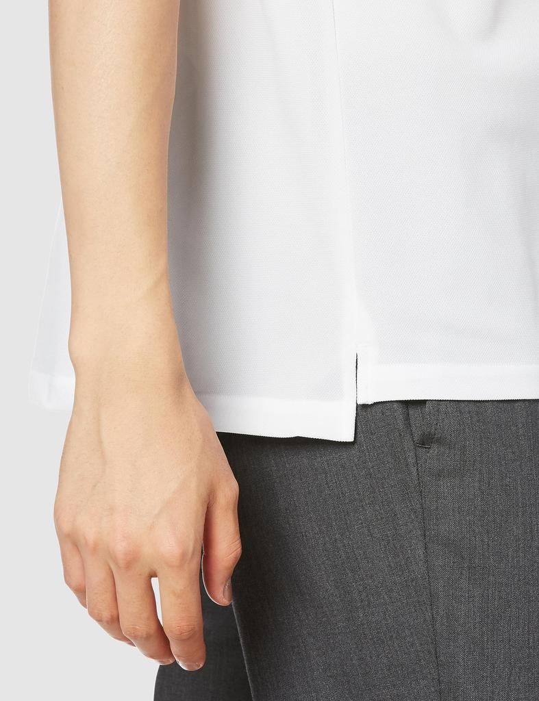 Smart Biz Premium Knit Polo White Men's Shirt, Pique, Wrinkle-Resistant, No-Iron,