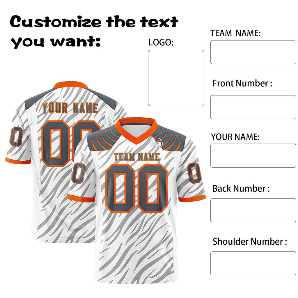 Custom Football Jerseys Personalized Printed Team Name & Number Sports Uniform For Men Women Youth