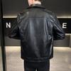 Retro Soft Leather Clothes Men's Motorcycle Jackets Trendy and Handsome Slim Versatile