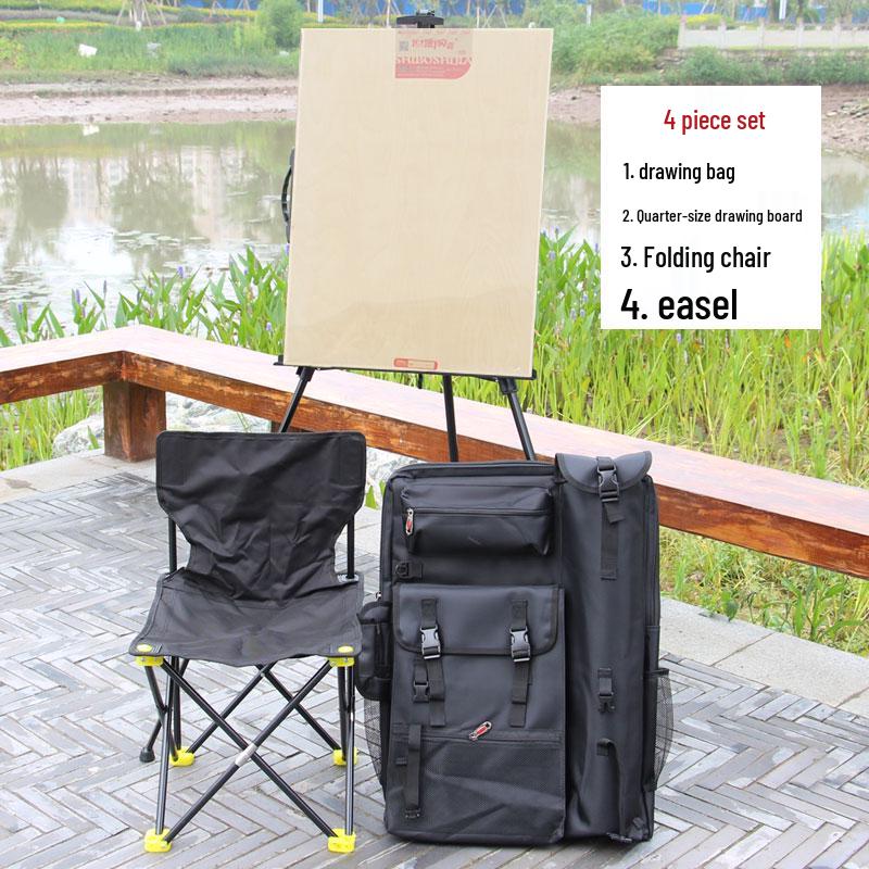 4K Rainproof Multifunctional Sketch Bag for A2 Boards - Coffee