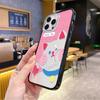 Simple and Cute Sweetheart Cat Painted iPhone17ProMax Apple 16P Black Edge Acrylic AIR Mobile Phone Case