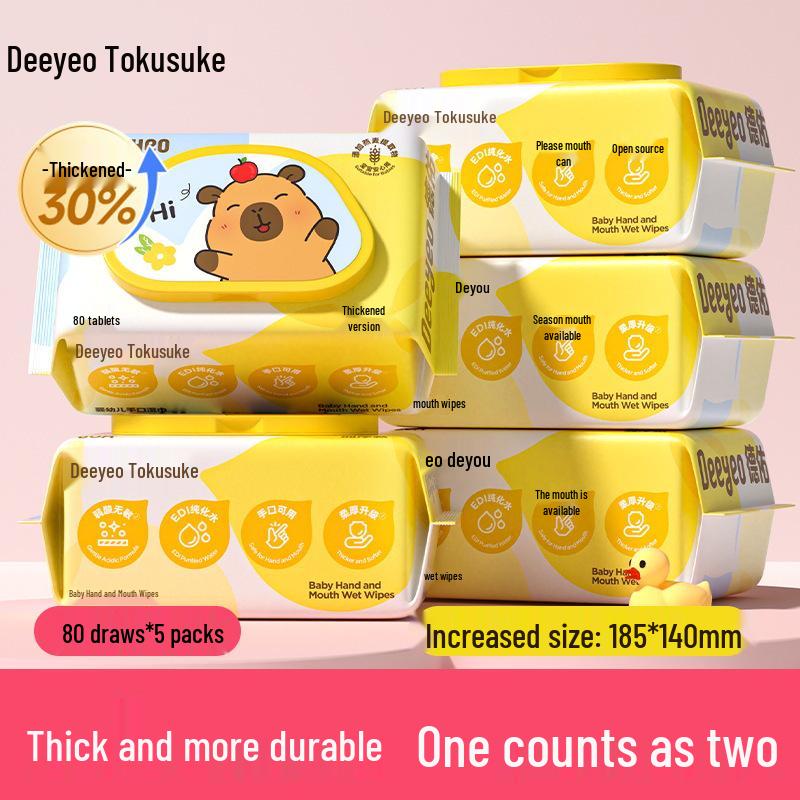 Deyou Baby Hand & Mouth Wipes: 400-Count Household Pack for Newborns