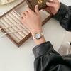 Camellia Small Sugar Cube Watch Female High-End Sense Niche Chic Design French Tea Break Gentle Wind Show White Quartz