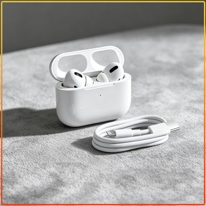 AirPods Pro ANC Earbuds Adaptive EQ Dynamic Head Tracking Auto Pair Noise Isolation Wireless Earphones With Charging Case