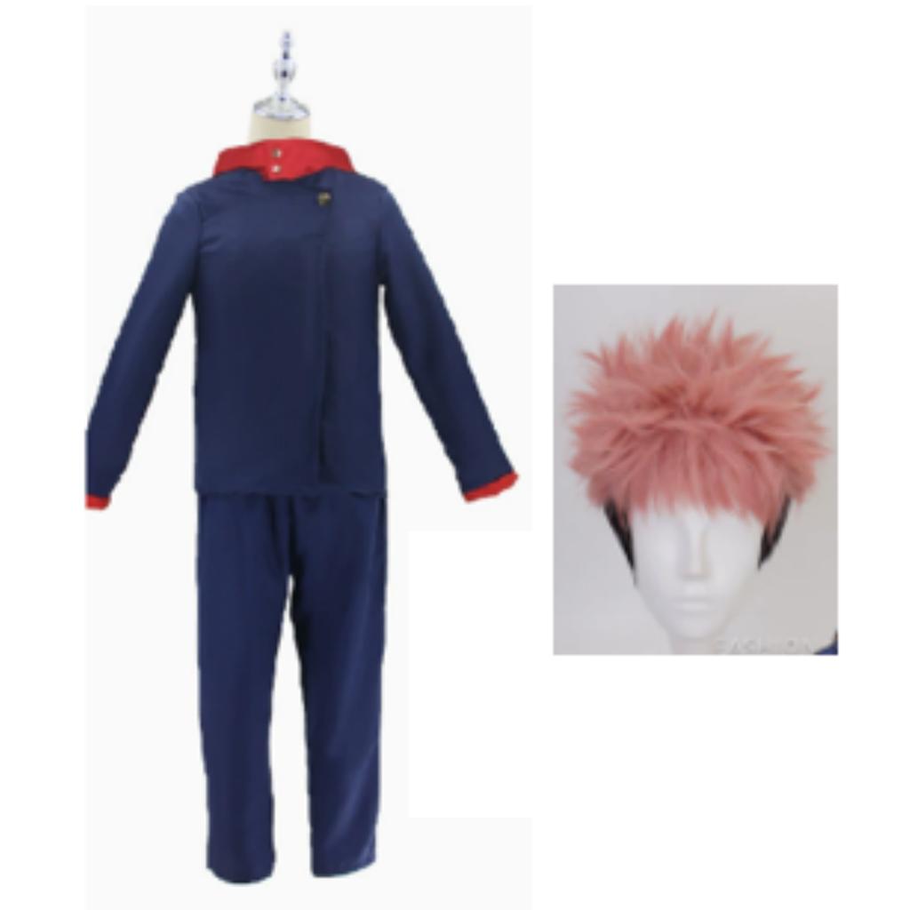 Jujutsu Kaisen Mahito Cosplay Costume Full Set Anime Jjk Costumes Wig Top Pants Suit For Carnival Halloween Party Mahito Set