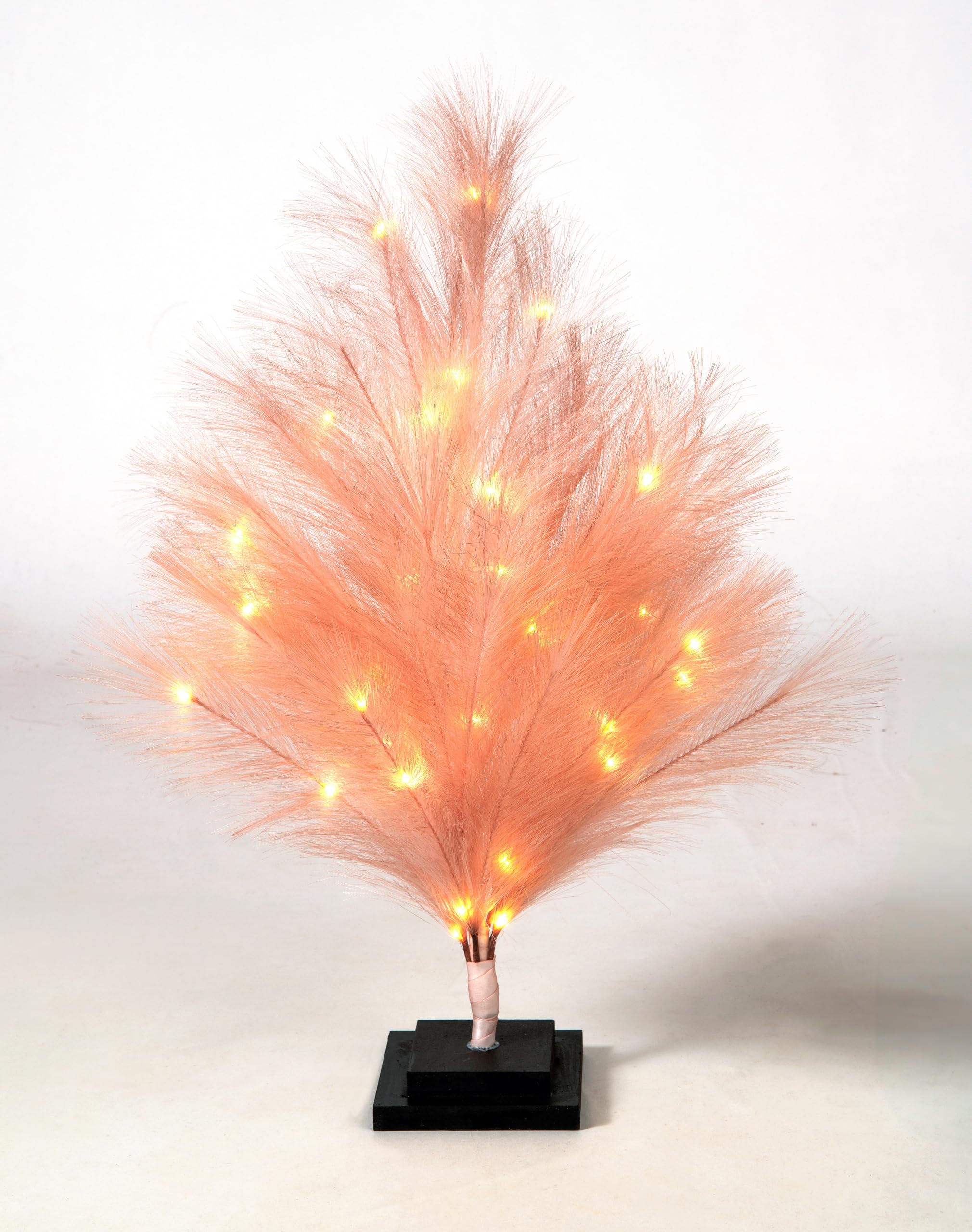 

New Feather Blush with a Stylish Christmas Tree Livlite s Tree, Pink, 45cm, Lights, розовый