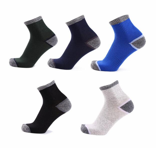 New 5 Pairs Men's Cotton Socks Sports Quick-Drying Men Autumn Winter Socks Strandard Breathable Thermal Male Trekking EU38-45