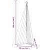 VidaXL Sapin de Noël à LED 789 LED blanc chaud 476 cm, lumière de Noël, lumière de Noël LED, lumière de Noël extérieure, 4016444
