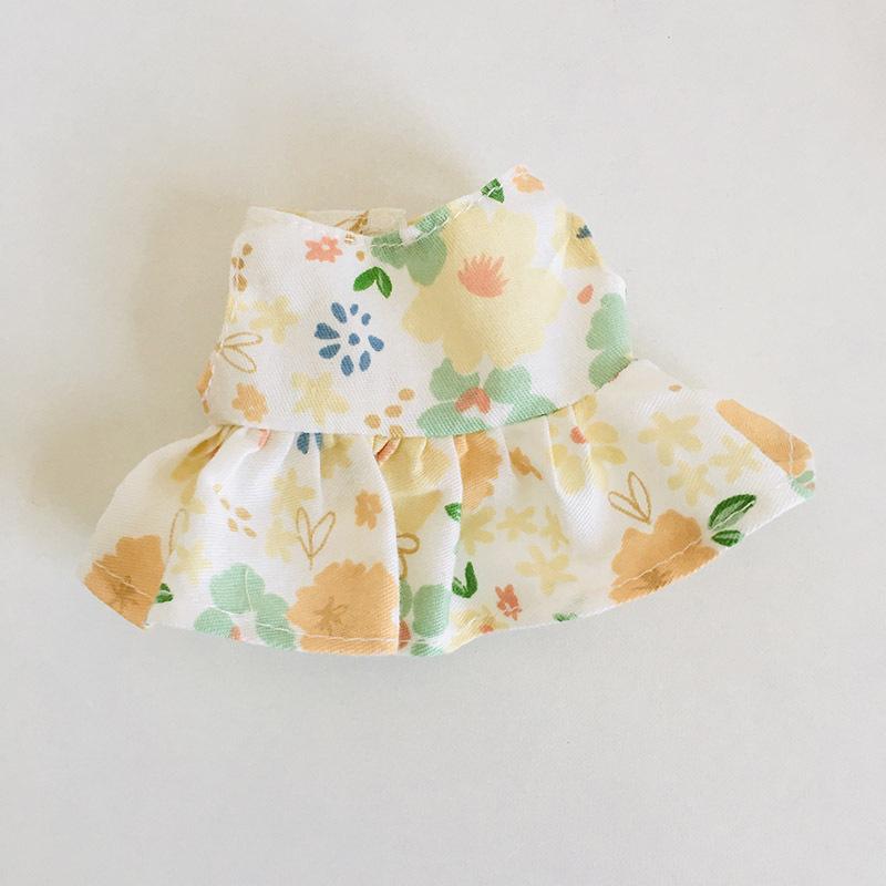 בגדי בובת קטיפה ויניל חמודה 17 ס"מ קופסה עיוורת - תליון LaBuBu שמלת אביזרים