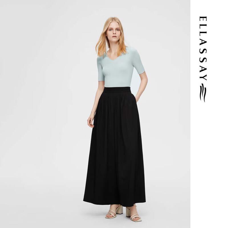 ELLASSAY Elegant Ribbed Slim Knit Top for Women