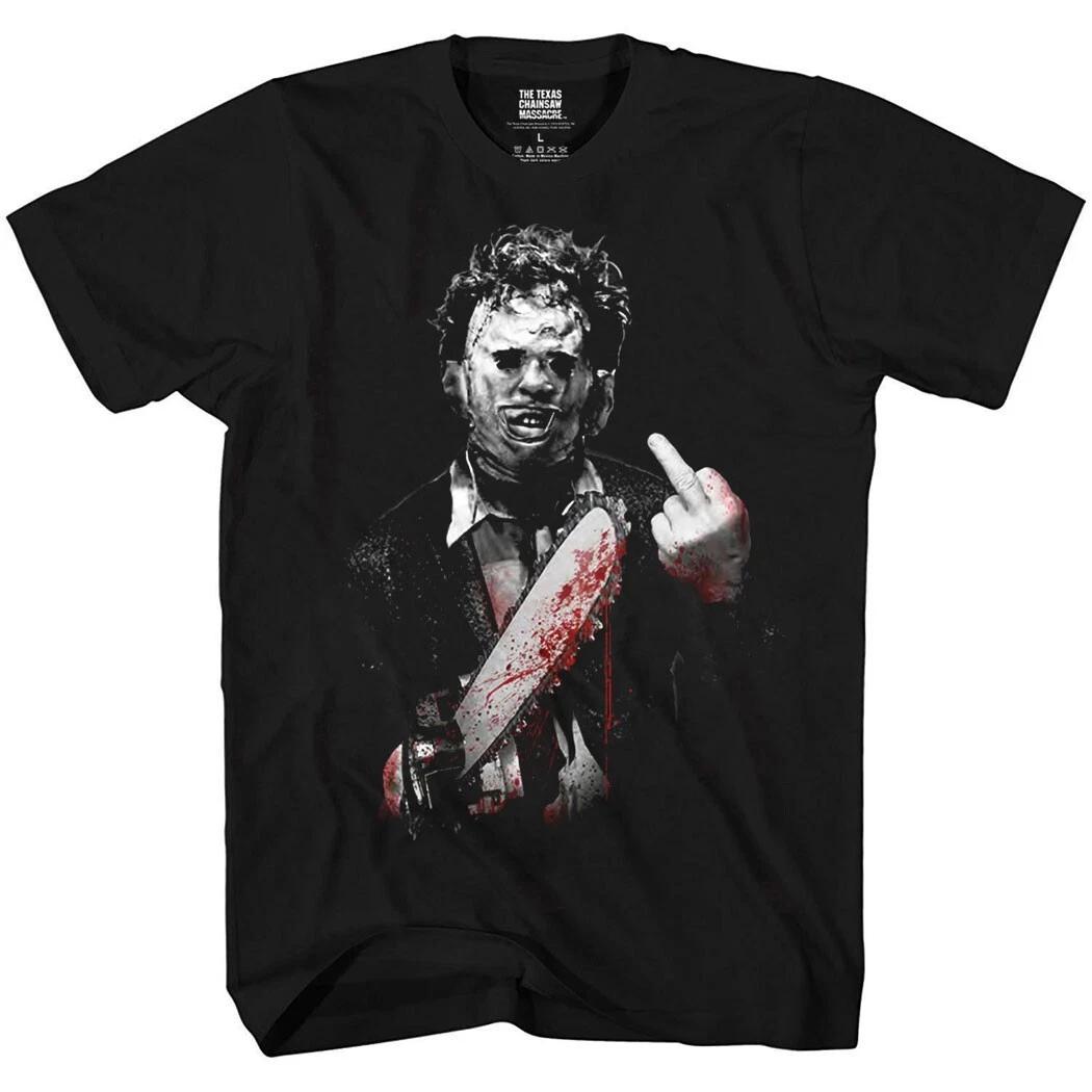 Texas Chainsaw Massacre Leatherface Middle Finger T-Shirt M