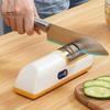 Electric Cutter Sharpener Rechargeable 2 Stages Safety Design Scissor Sharpener for Kitchen Fast Efficient Blade Sharpening Tool