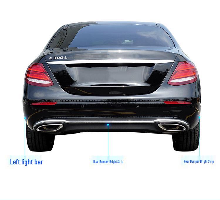 Mercedes-Benz E-Class Bumper & Door Decorative Strips: Anti-Collision for E200L, E300L, E320L