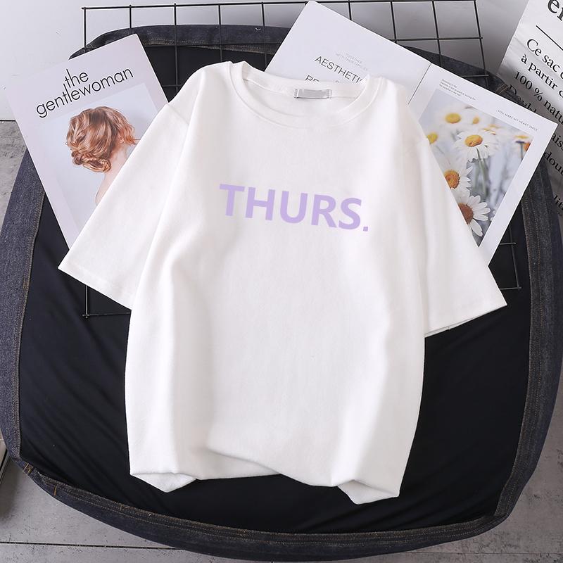 Letní tričko s krátkým rukávem oversized triko Roztomilý vzor topů Dámská trička Tričko se vzorem zvířecí kachny Bílá dámská trička