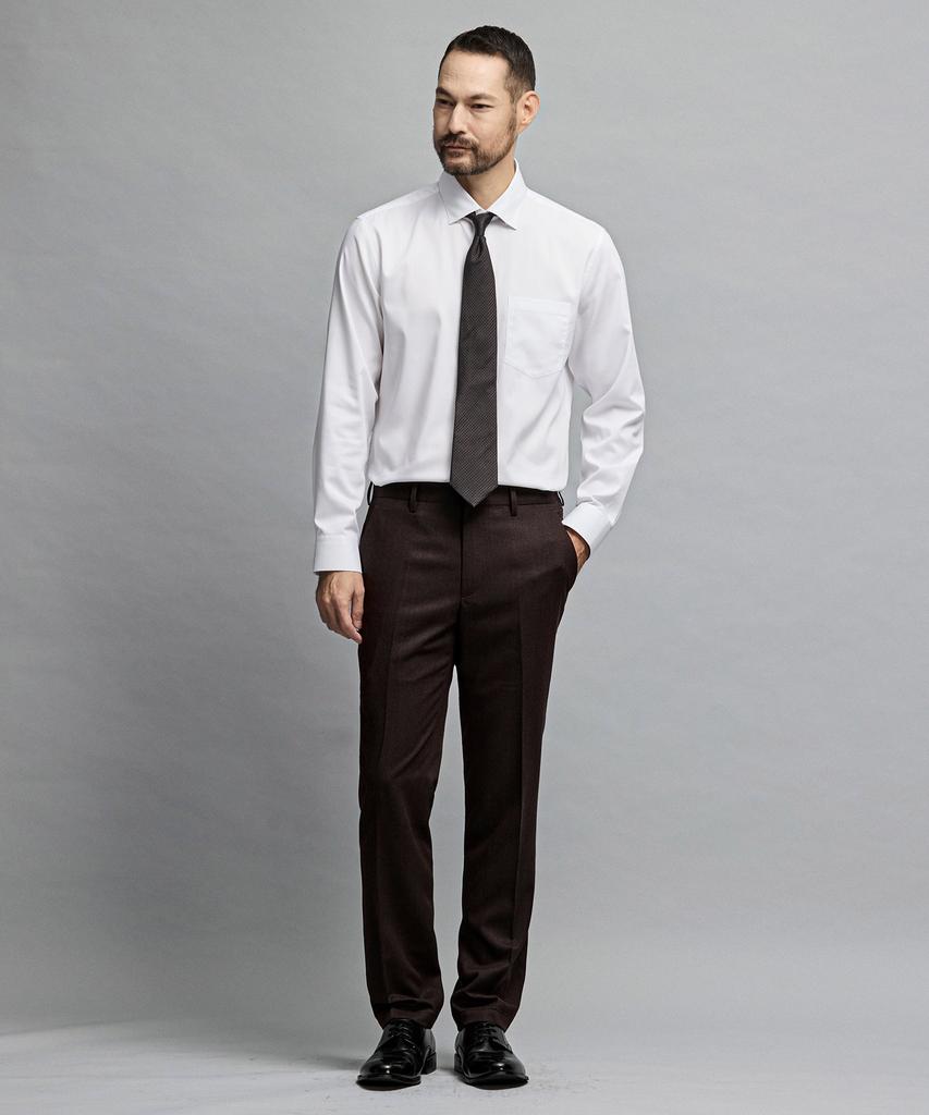 STCO Extra Fine Wool 41 Light Brushed Formal Pants_Two-Tone Wine (Classic Fit)_Sslud62Csa