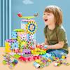 Building Blocks Gear Cogs Toy Electric Brick Building Gears Toy Set Reusable Interlocking Spinninggears Building Educational toy