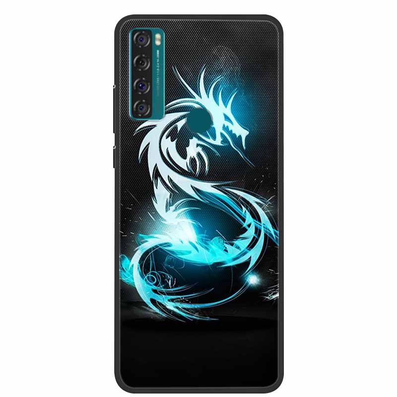 Para TCL 20 SE Funda 205 de silicona suave Funda de dibujos animados para TCL 20B 6159K Funda trasera para TCL 20 R 5G 20SE Fundas de moda TPU Funda