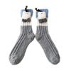 Thicken Cartoon Plush Socks Non-Slip Thermal Warm Socks Coral Fleece Socks Women  Autumn Winter