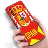 Španělsko Coat of Arms Flag silikonové pouzdro na telefon Xiaomi Redmi Note 11 10 9 8 Pro 11T 10T 10S 9S 8T 9 9A 9C 9T Black Cover Coque