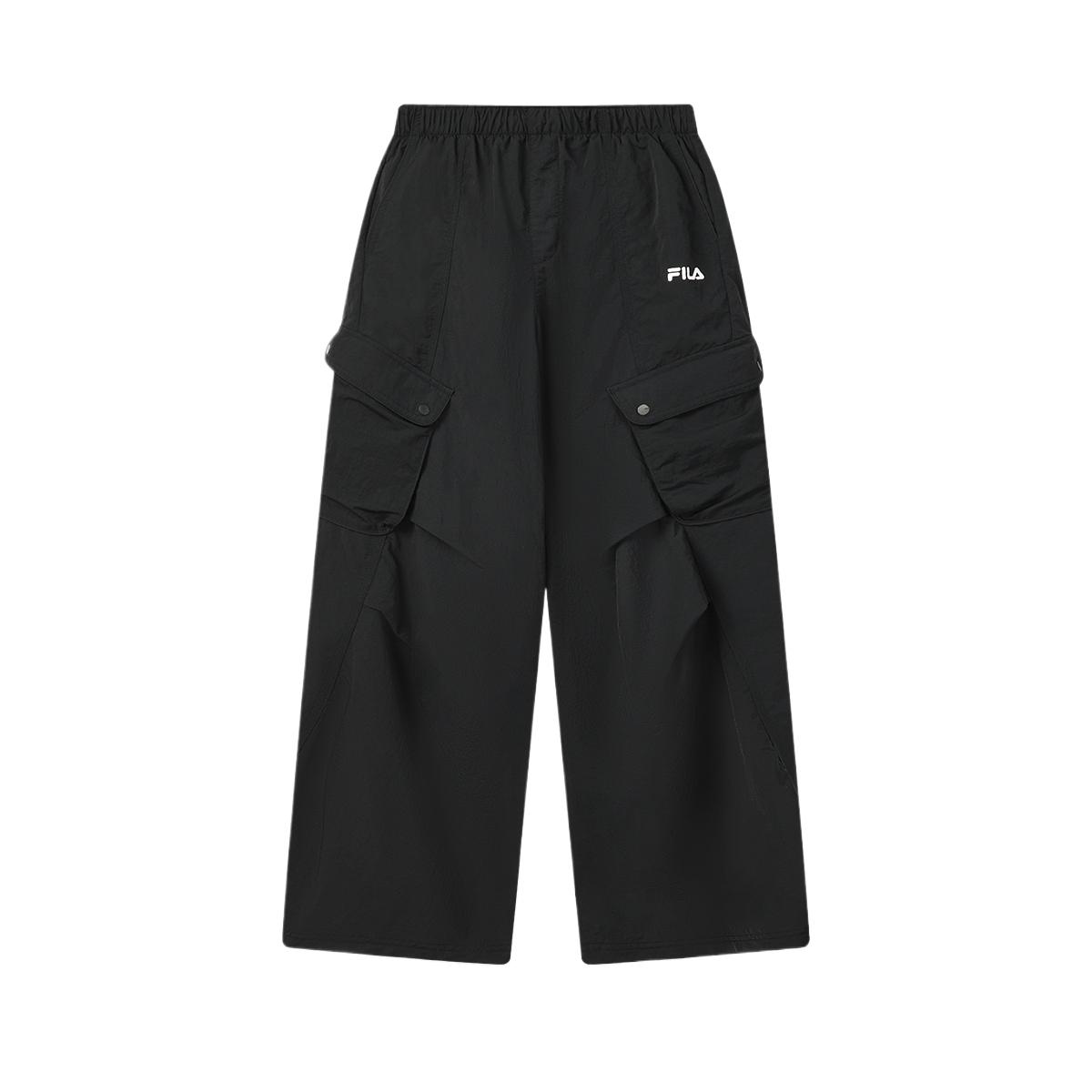 FILA Оригинальные Эластичные Прохладные Анти-УФ Однотонные Повседневные Брюки Женские низ F11W629813F-BK S