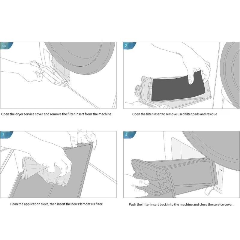 6 Pack Lint Filters Laundry Appliance Part Perfect for Washer Dryer Offering Enhancing Filtration and Easy Installation