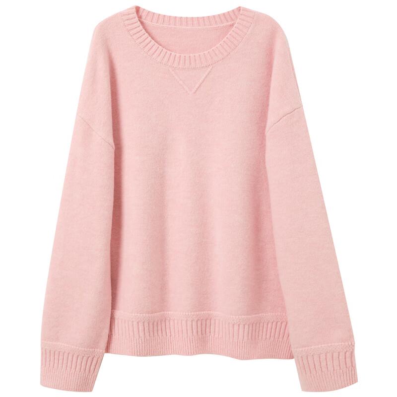 Sancai 2025 Winter Loose Round Neck Knitted Pullover