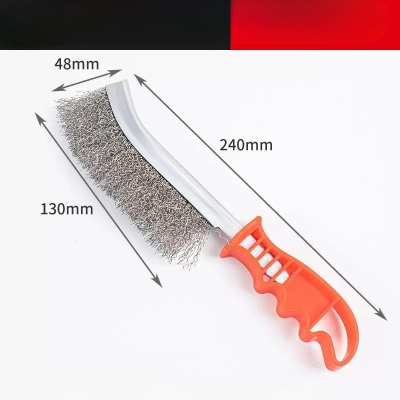 

Stainless Steel Wire Scraper Brush, Barbecue Grill Specific Cleaning Agent, Household Automotive Repair Rust Removal Tool Wire Brush