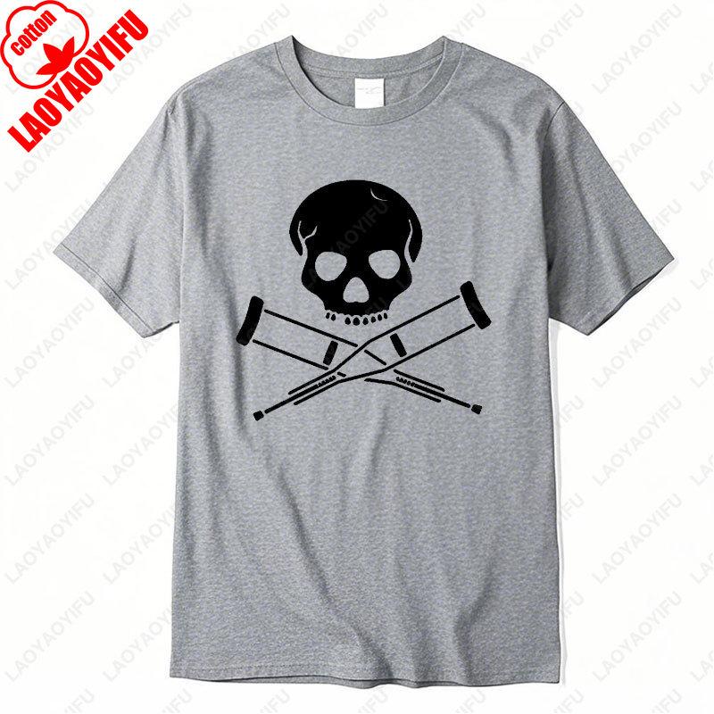 Jackass Pirat Rolig Jul Julklapp Födelsedags T-shirt Retro Bomulls T-shirts Punk Dödskalle Grafisk T-shirt Kvinnor Män Casual Camisetas