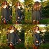 Streetwear Polyester Los Jurk Met Lange Mouwen Voor Casual Vrouwen