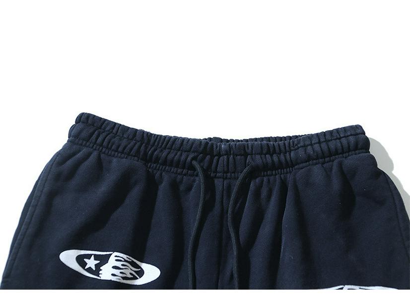 Set Felpa con Cappuccio Trendy Autunnale Hell Star Lavata Usurata per Uomo e Donna