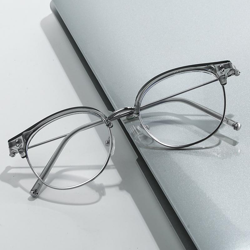 Blue Light Blocking Glasses Women Men Metal Round Eyewear Commute Shopping Female Male Clear Anti Radiation Filter Glasses