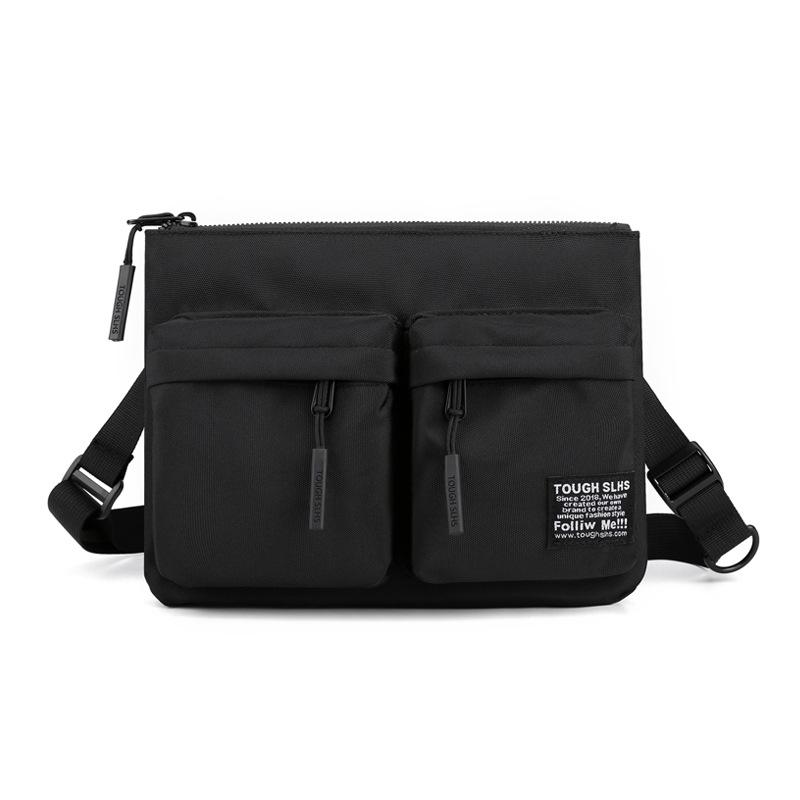 

Men s Crossbody Chest Bag Fashion Sports Shoulder Bag Casual Travel Backpack for Couples Students Unisex Sling Bag чёрный