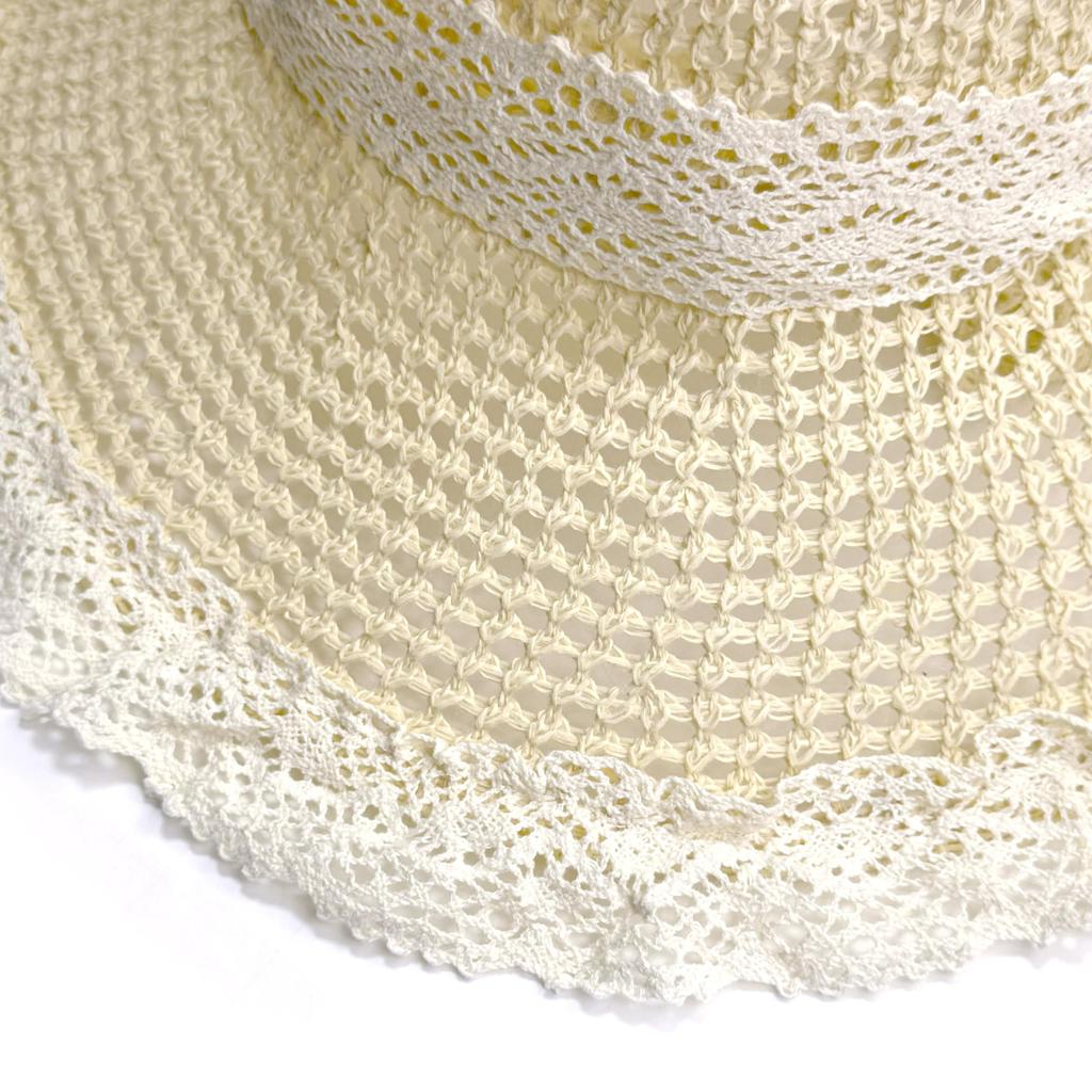 Straw UV Sun Wide Large Lace Sun Protection [NAMEOF] Women's Hat, Protection, Hat, Face-Slimming Effect, Brim, Spring/Summer, Size, Ribbon, Foldable,