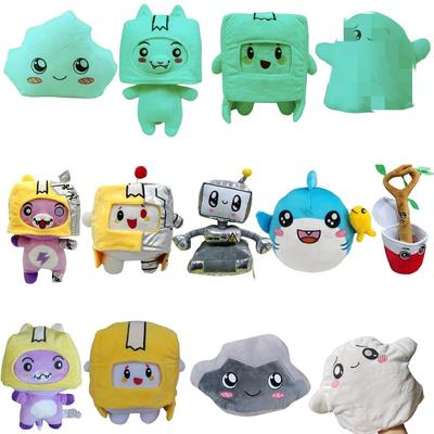 Cross-border Lankybox Plush Toy: Little Man Fox Stone Cloud Cardboard Box Plushie Pillow