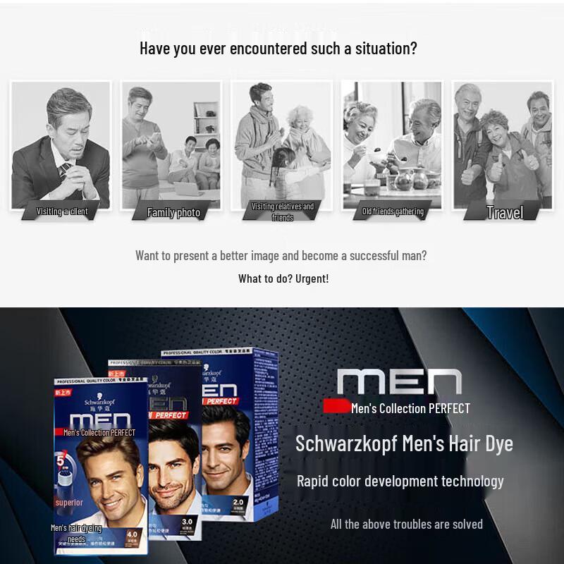 Schwarzkopf Men's Permanent Hair Color Cream