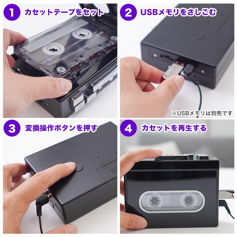 THANKO Enjoy cassette player PRTCASSBK lo-fi 80's