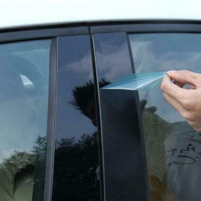 Gloss Black Pillar Post Window Trim Fit For Mitsubishi Lancer Sedan 2008-2017 for Fortis 2008-2017 Door Side Moulding Panel Sticker Cover Decoration