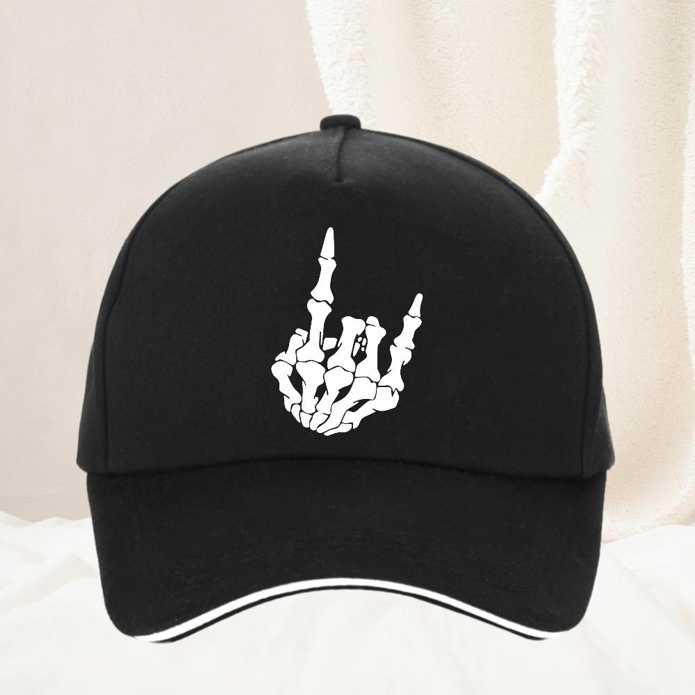 Unisex Skeleton Fingers Hiphop Hats Spring Autumn Outdoor Adjustable Casual Baseball Caps Sunscreen Hat