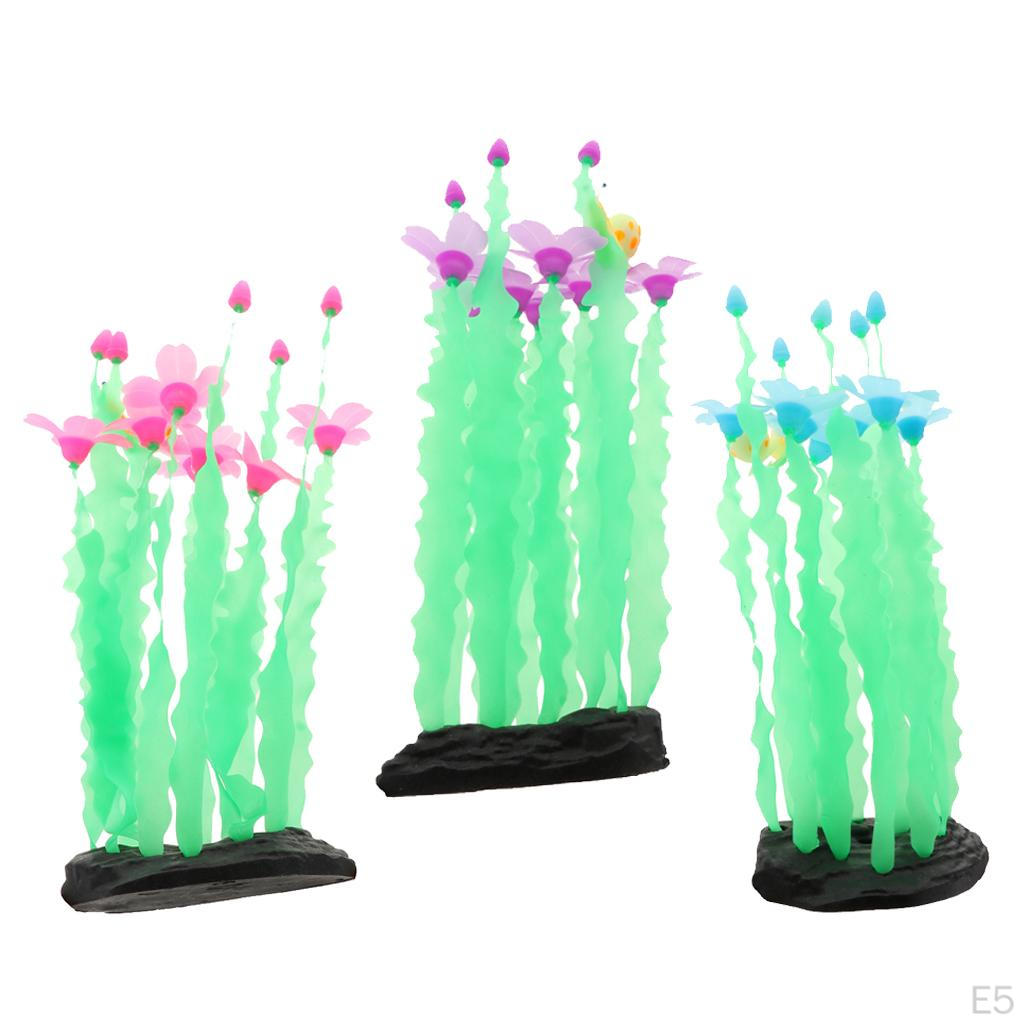 Aquarium Plants Fish Tank Decorations Artificial Plastic