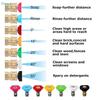 5/7pcs 1/4inch Quick Connect Garden High Pressure Washer Spray Nozzle 0 -65 Degree Watering Soap Nozzle Tip Garden Cleaning