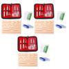 1-4Set Medical Students Suture Practice Kit Surgical Training with Skin Pad Model Tool Set Educational Teaching Equipment
