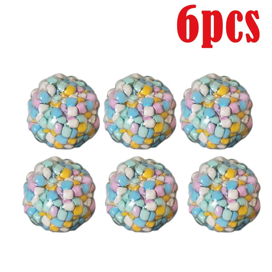 Cute Dopamine Color Stone Squeeze Ball Noisy Squishy Toys , Anxiety Relief Fidget Toys, Squeeze Balls For Adhd Focus