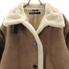 ZARA Mouton coat M beige Women Used
